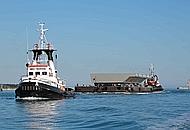 mose barrier being towed